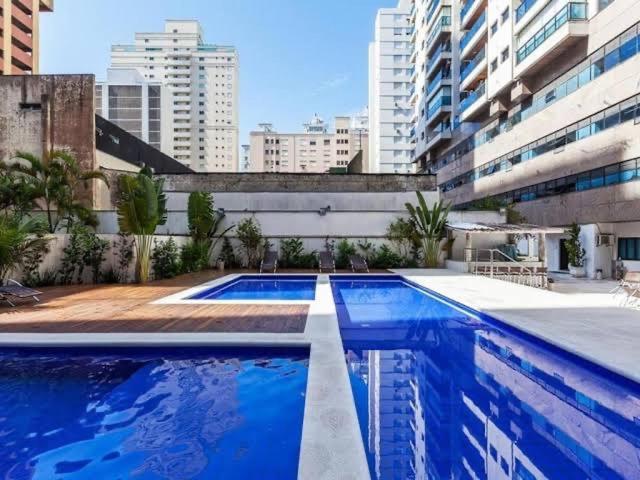 Flat Capitania Varam Guaruja Com Varanda Gourmet Ngoại thất bức ảnh